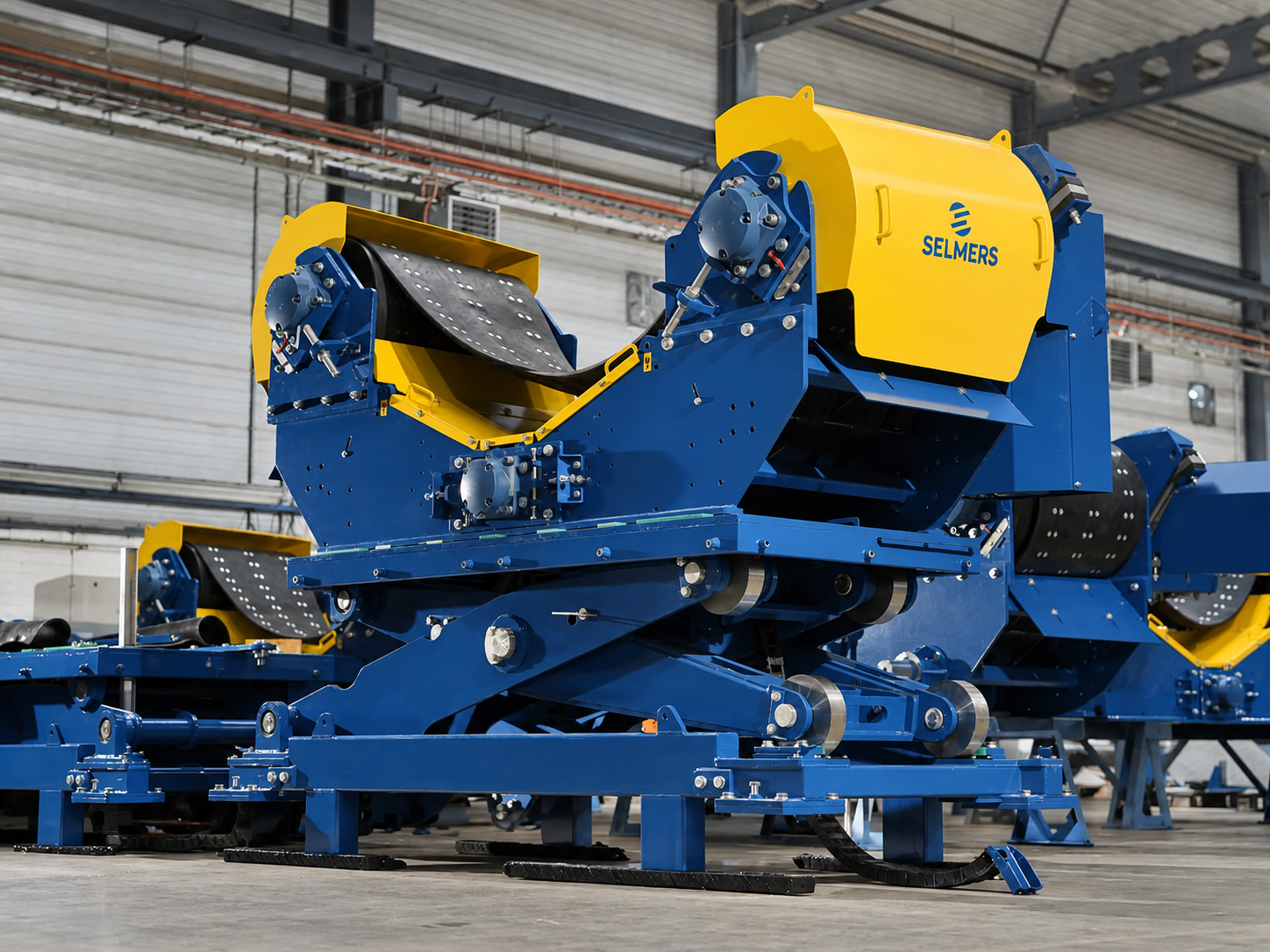 Selmers-transporteur in de fabriekshal